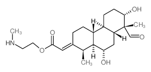 CAS#: 55729-25-4, [(1R,2E,4abeta,8R,8abeta,10aalpha)-Tetradecahydro-8-Formyl-7alpha,10alpha-Dihydroxy-1,4balpha,8-Trimethylphenanthren-2-Ylidene]Acetic Acid 2-(Methylamino)Ethyl Ester