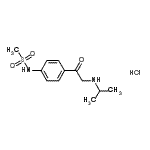 CAS#: 5576-49-8, N-[4-(N-Isopropylglycyl)Phenyl]Methanesulfonamide Hydrochloride (1:1)