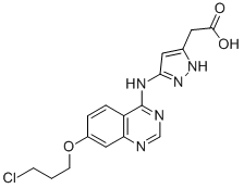CAS#: 557770-91-9, [5-[7-(3-Chloropropoxy)Quinazolin-4-Ylamino]Pyrazol-3-Yl]Acetic Acid