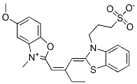 CAS#: 55811-26-2, 5-Methoxy-3-Methyl-2-[2-[[3-(3-Sulphonatopropyl)-3H-Benzothiazol-2-Ylidene]Methyl]But-1-Enyl]Benzoxazolium