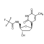 CAS 登录号：55812-00-5， 2',5'-二脱氧-5'-[(三氟乙酰基)氨基]-3,4-二氢胸苷