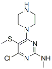 CAS#: 55921-71-6, 4-Chloro-2-Methylamino-5-Methylthio-6-Piperazinopyrimidine