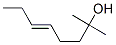 CAS 登录号：55928-73-9， (E)-2-甲基-5-辛烯-2-醇