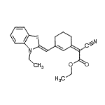 CAS#: 55952-69-7, Ethyl (2Z)-Cyano{3-[(Z)-(3-Ethyl-1,3-Benzothiazol-2(3H)-Ylidene)Methyl]-2-Cyclohexen-1-Ylidene}Acetate