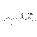 CAS 登录号：56009-34-8， 甲基N-(3-甲基-2-丁烯酰)甘氨酸酯
