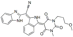 CAS#: 56195-26-7, alpha.-[2,3-Dihydro-3-[Tetrahydro-1-(3-Methoxypropyl)-3-Methyl-2,4,6-Trioxo-5(2H)-Pyrimidinylidene]-1H-Isoindol-1-Ylidene]-1H-Benzimidazole-2-Acetonitrile