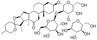 CAS#: 56316-35-9, (25R)-3beta-[[4-O-(4-O-beta-D-Glucopyranosyl-beta-D-Glucopyranosyl)-beta-D-Galactopyranosyl]Oxy]-5alpha-Spirostan-12-One