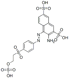 CAS#: 56317-51-2, 3-Amino-4-[[4-[[2-(Sulphooxy)Ethyl]Sulphonyl]Phenyl]Azo]Naphthalene-2,7-Disulphonic Acid