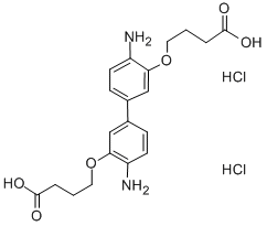 CAS#: 56455-90-4, gamma,gamma'-(4,4'-Diamino-3,3'-biphenylylenedioxy)dibutyric acid dihydrochloride
