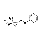 CAS 登录号：565237-95-8， (1S,2S)-1-氨基-2-(苯胺基甲基)环丙烷羧酸