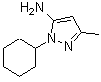 CAS 登录号：56547-82-1， 1-环己基-3-甲基-1H-吡唑-5-胺