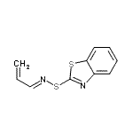 CAS 登录号：56576-88-6， (1E)-N-(1,3-苯并噻唑-2-基硫基)-2-丙烯-1-亚胺