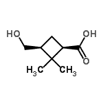 CAS#: 566190-42-9, (1R,3S)-3-(Hydroxymethyl)-2,2-Dimethylcyclobutanecarboxylic Acid