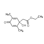 CAS 登录号：566200-84-8， 乙基(1-羟基-2,5-二甲基-4-氧代-2,5-环己二烯-1-基)乙酸酯
