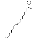 CAS#: 56630-91-2, 1-(1-Pyrrolidinyl)-10-Octadecyn-1-One