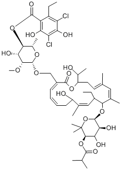 CAS#: 56645-60-4, Tiacumicin B