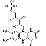 CAS 登录号：5666-16-0， 1-脱氧-1-(7,8-二甲基-2,4-二氧代-1,3,4,5-四氢苯并[g]蝶啶-10(2H)-基)-5-O-膦酰戊糖醇