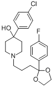CAS 登录号：56660-99-2， 4-(4-氯苯基)-1-[3-[2-(4-氟苯基)-1,3-二氧戊环-2-基]丙基]哌啶-4-醇