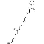CAS 登录号：56666-49-0， 12-羟基-1-(1-吡咯烷基)-1-十八烷酮