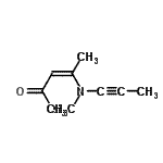 CAS 登录号：566892-53-3， (3Z)-4-[甲基(1-丙炔-1-基)氨基]-3-戊烯-2-酮