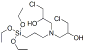 CAS#: 56709-05-8, 1,1'-[[3-(Triethoxysilyl)Propyl]Imino]Bis[3-Chloropropan-2-Ol]