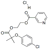 CAS#: 56775-91-8, 2-[2-(4-Chlorophenoxy)-2-Methylpropionyloxy]Ethyl Nicotinate Hydrochloride