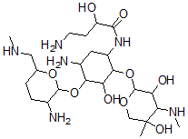 CAS#: 56824-15-8, N(1)-(4-Amino-2-Hydroxy-1-Oxobutyl)Sagamicin