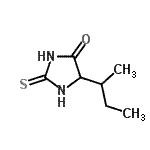CAS 登录号：56830-83-2， 5-仲-丁基-2-硫代-4-咪唑烷酮