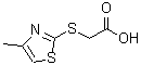 CAS 登录号：5685-17-6， [(4-甲基-1,3-噻唑-2-基)硫基]乙酸