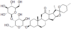 CAS#: 56857-66-0, (25R)-3beta-[(4-O-beta-D-Glucopyranosyl-beta-D-Galactopyranosyl)Oxy]-5alpha-Spirostan-12-One