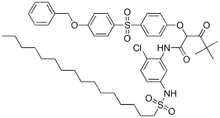 CAS#: 56912-29-9, N-[2-Chloro-5-[(Hexadecylsulphonyl)Amino]Phenyl]-4,4-Dimethyl-3-Oxo-2-[4-[[4-(Phenylmethoxy)Phenyl]Sulphonyl]Phenoxy]Valeramide