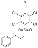CAS#: 56916-63-3, 4-(3-Phenylpropylsulfonyl)-2,3,5,6-Tetrachlorobenzonitrile