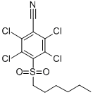 CAS#: 56916-68-8, 4-Hexylsulfonyl-2,3,5,6-Tetrachlorobenzonitrile