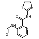 CAS#: 569687-85-0, 3-Formamido-N-(1,3-Thiazol-2-Yl)-2-Pyridinecarboxamide