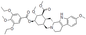 CAS#: 5700-94-7, (3beta,20alpha)-11,17alpha-Dimethoxy-18beta-[(3,5-Diethoxy-4-Methoxybenzoyl)Oxy]Yohimban-16beta-Carboxylic Acid Methyl Ester
