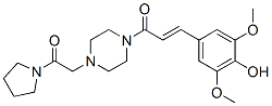 CAS#: 57061-75-3, 1-[3-(4-Hydroxy-3,5-Dimethoxyphenyl)-1-Oxo-2-Propenyl]-4-[(1-Pyrrolidinyl)Carbonylmethyl]Piperazine