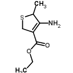 CAS 登录号：571187-10-5， 乙基4-氨基-5-甲基-2,5-二氢噻吩-3-羧酸酯