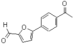 CAS 登录号：57268-39-0， 5-(4-乙酰基-苯基)-呋喃-2-甲醛