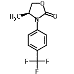 CAS 登录号：572922-96-4， (4S)-4-甲基-3-[4-(三氟甲基)苯基]-1,3-恶唑烷-2-酮