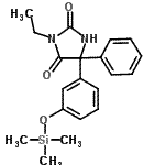 CAS#: 57326-24-6, 3-Ethyl-5-Phenyl-5-{3-[(Trimethylsilyl)Oxy]Phenyl}-2,4-Imidazolidinedione