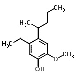 CAS 登录号：573978-82-2， 5-乙基-2-甲氧基-4-(2-戊烷基)苯酚