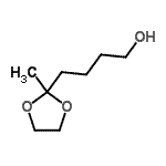 CAS 登录号：5745-75-5， 4-(2-甲基-1,3-二氧戊环-2-基)-1-丁醇