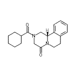 CAS#: 57452-97-8, (11bS)-2-(Cyclohexylcarbonyl)-1,2,3,6,7,11B-Hexahydro-4H-Pyrazino[2,1-a]Isoquinolin-4-One