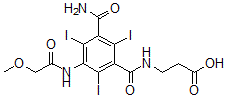 CAS#: 57469-53-1, N-[3-Carbamoyl-2,4,6-Triiodo-5-[(2-Methoxyacetyl)Amino]Benzoyl]-beta-Alanine