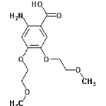 CAS 登录号：574738-66-2， 2-氨基-4,5-二(2-甲氧基乙氧基)苯甲酸