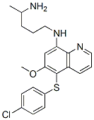 CAS#: 57514-38-2, N-[5-(4-Chlorophenyl)Sulfanyl-6-Methoxy-Quinolin-8-Yl]Pentane-1,4-Diamine