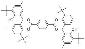 CAS 登录号：57569-40-1， 二[2-(1,1-二甲基乙基)-6-[[3-(1,1-二甲基乙基)-2-羟基-5-甲基苯基]甲基]-4-甲基苯基]对苯二甲酸酯