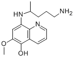 CAS 登录号：57695-07-5， 8-(5-氨基戊烷-2-基氨基)-6-甲氧基-1H-喹啉-5-酮