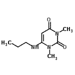 CAS 登录号：5770-45-6， 1,3-二甲基-6-(丙基氨基)-2,4(1H,3H)-嘧啶二酮