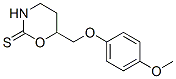 CAS#: 57841-14-2, 3,4,5,6-Tetrahydro-6-(4-Methoxyphenoxymethyl)-2H-1,3-Oxazine-2-Thione